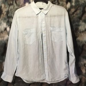 Gap Sky Blue Linen Shirt